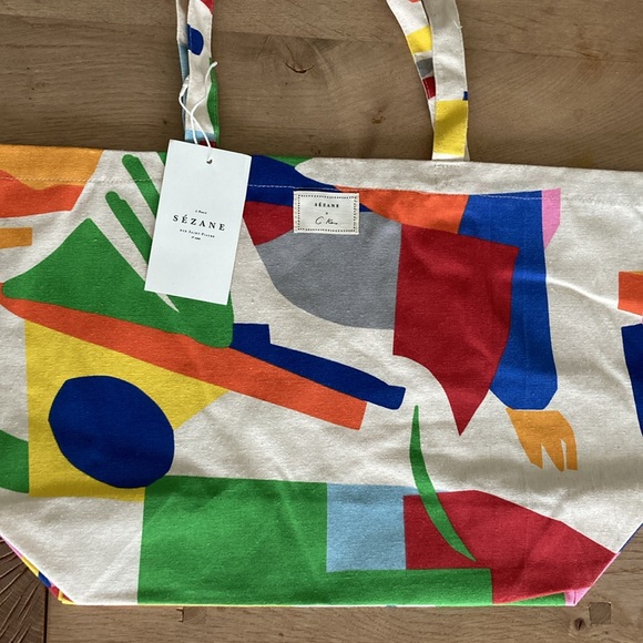 NWT Sezane & G K Tote Bag - Picture 2 of 5